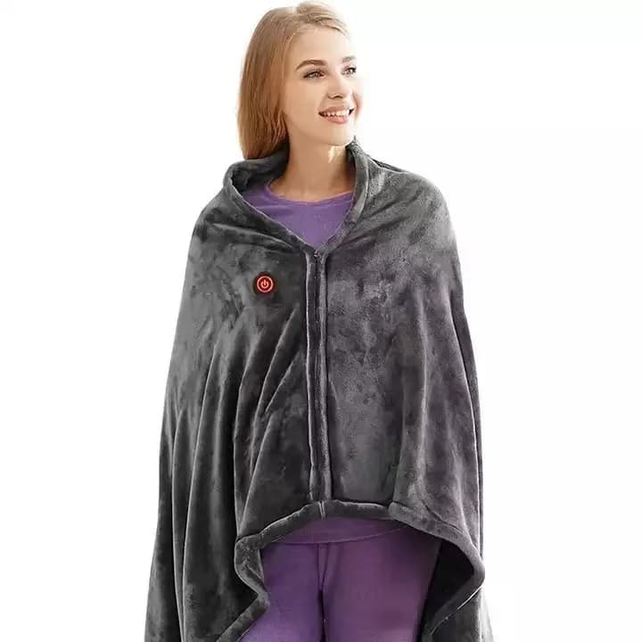Electric Hair Blanket Usb Electric Blanket Office Home Nap Velvet Warm Heating Shawl Blanket