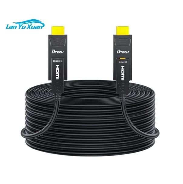 100M Micro HDMI to HDMI Cable 2.0V 4K/60Hz YUV444 Support 18Gbps 3D for HD TV Dynamic HDR HDMI Fiber Optic Cable