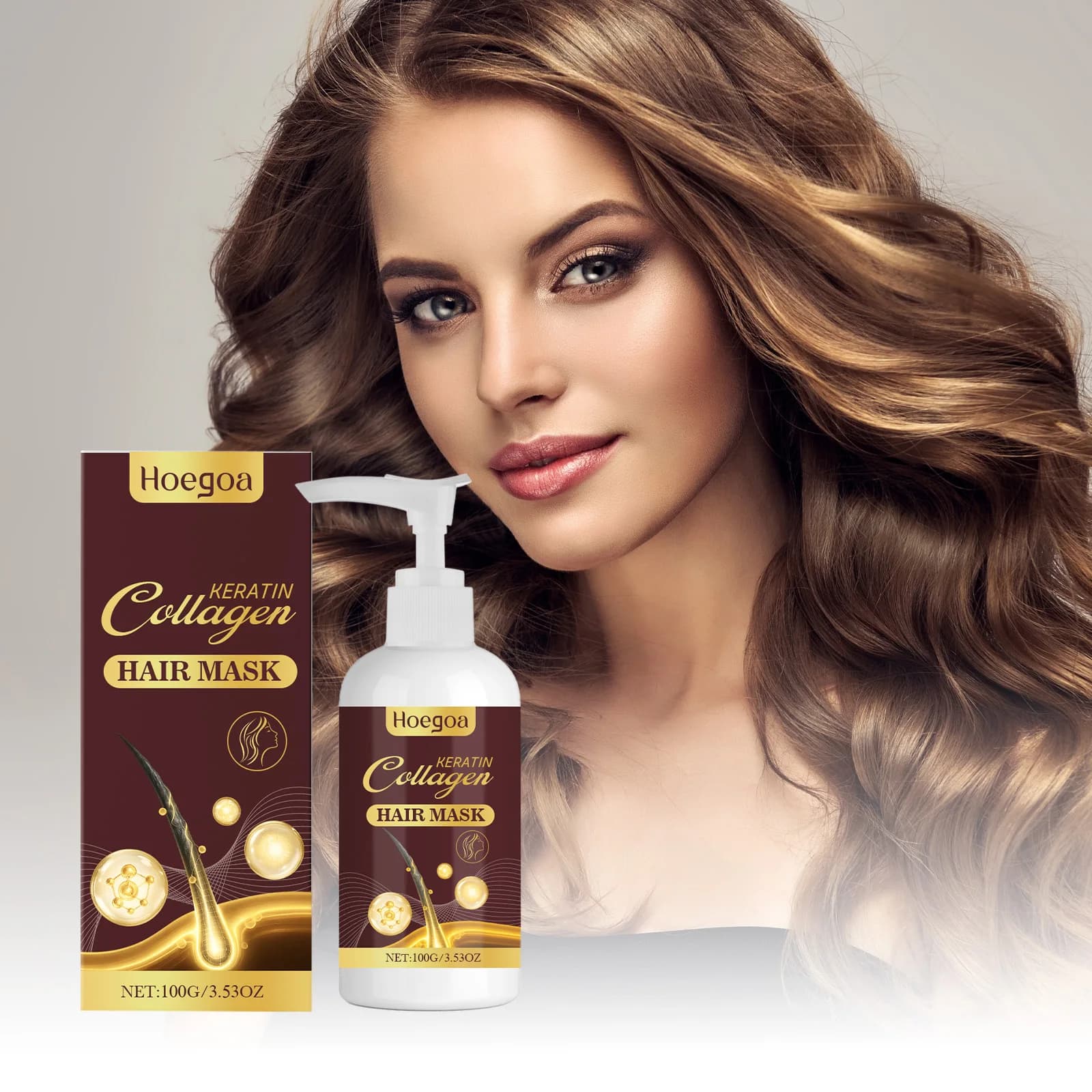Collagen hair mask Prevents hair split Reduces dryness and cream effect Hydrate softening hair Improves hair texture Mask for hair care