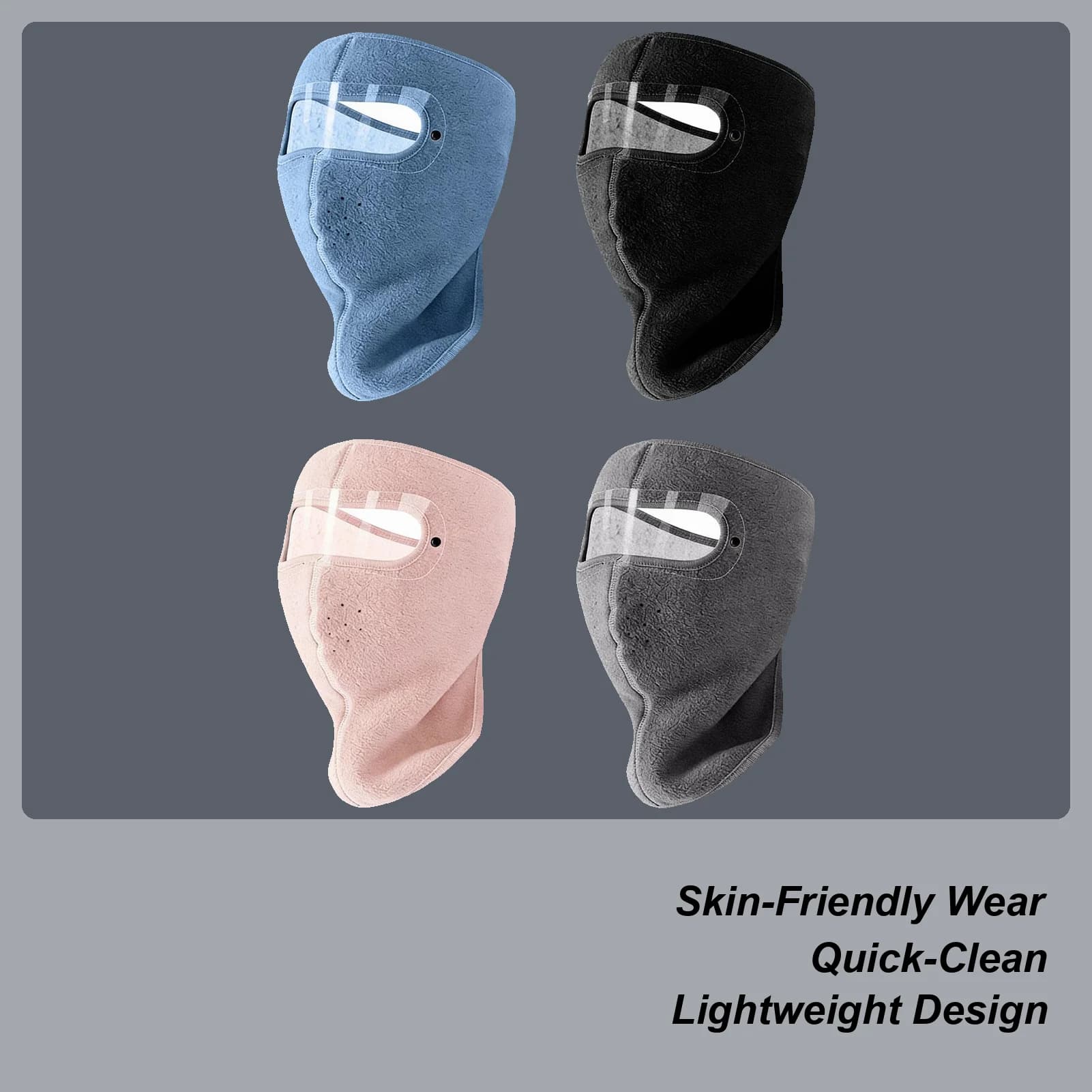 Maschera da sci per uomo Cappello termico in pile ispessito Maschera da sci invernale Occhiali per uomo Tempo freddo Ciclismo Equitazione Moto