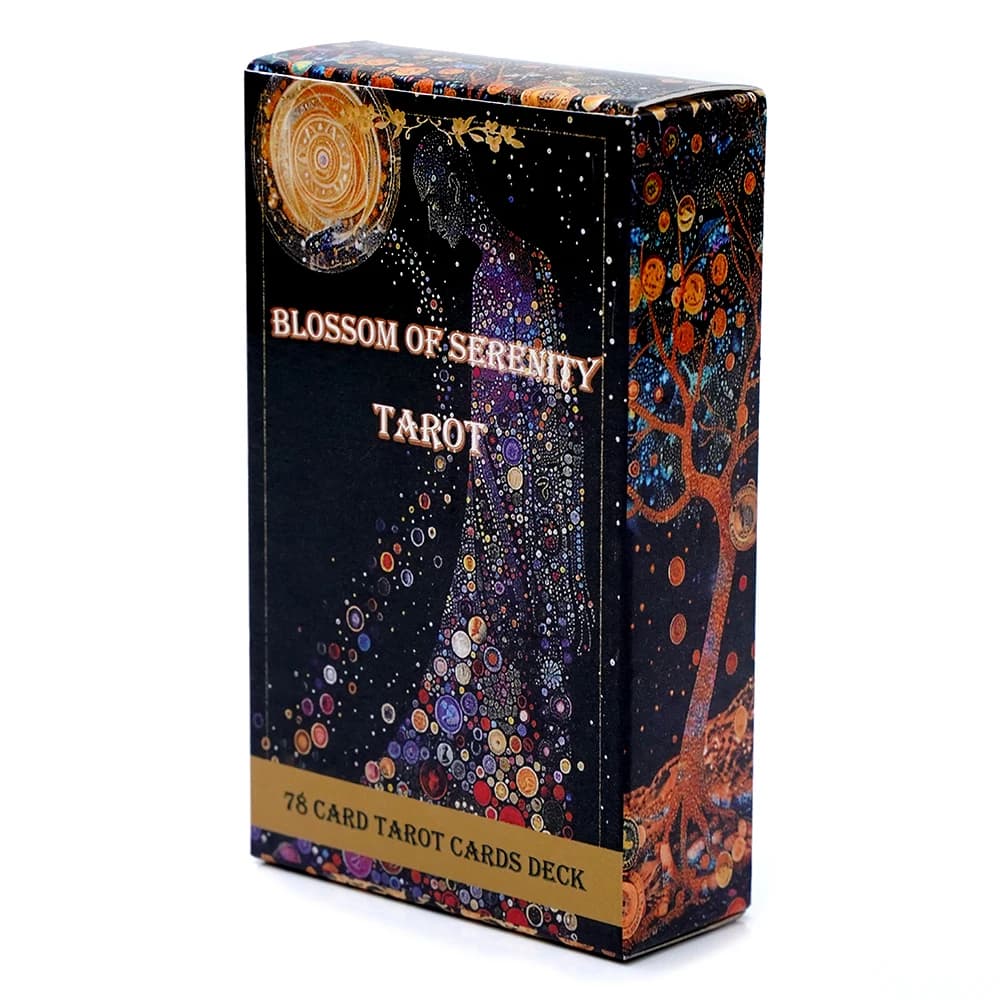 Nuovo Blossom of Serenity Mazzo di tarocchi Mazzo di carte dei tarocchi 78 carte Gioco di intrattenimento per il gioco da tavolo della festa in famiglia