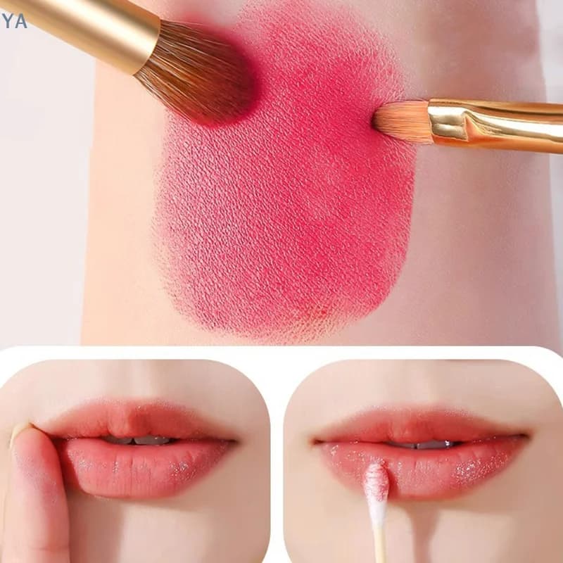 Pennello retrattile per labbra, rossetto, lucidalabbra, ombretto e fondotinta - Applicatore da viaggio per cosmetici e bellezza