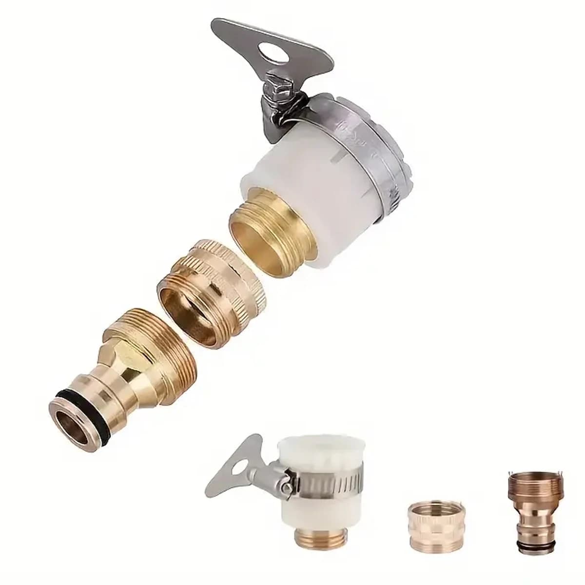 Connettore per rubinetto per tubo flessibile universale multifunzionale Connettore per rubinetto per rubinetto Raccordi per tubi dell'acqua da giardino Adattatore per rubinetto Irrigazione Gard