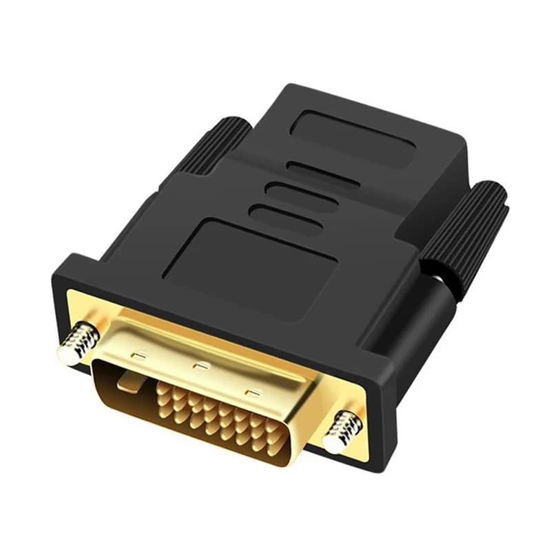 Adattatore DVI 24 + 1 a HDMI Accoppiatore adattatore cavo da HDMI a DVI placcato in oro Convertitore cavo da DVI a HDMI per monitor HDTV PC PS4 Xbox