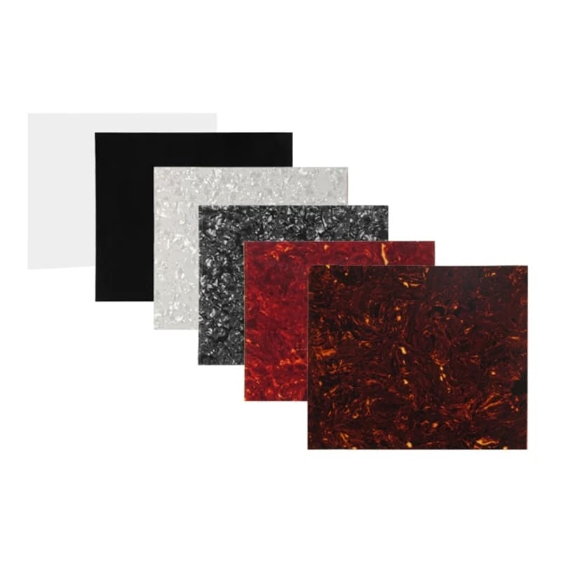 1 Pezzo Foglio Grezzo per Battipenna in Celluloide PVC Multicolore per Chitarra Acustica, Materiale Grezzo per Battipenna Autoadesivo 20x17cm