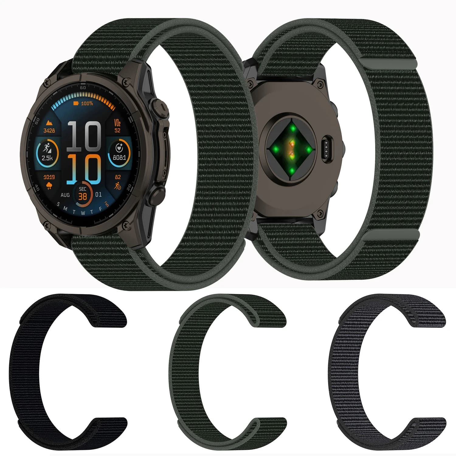 Cinturino 20mm per Garmin Fenix 8 43mm 7S 6S Pro 5S Plus cinturino in nylon per Epix Pro Gen 2 42mm cinturino donna braccialetto di ricambio