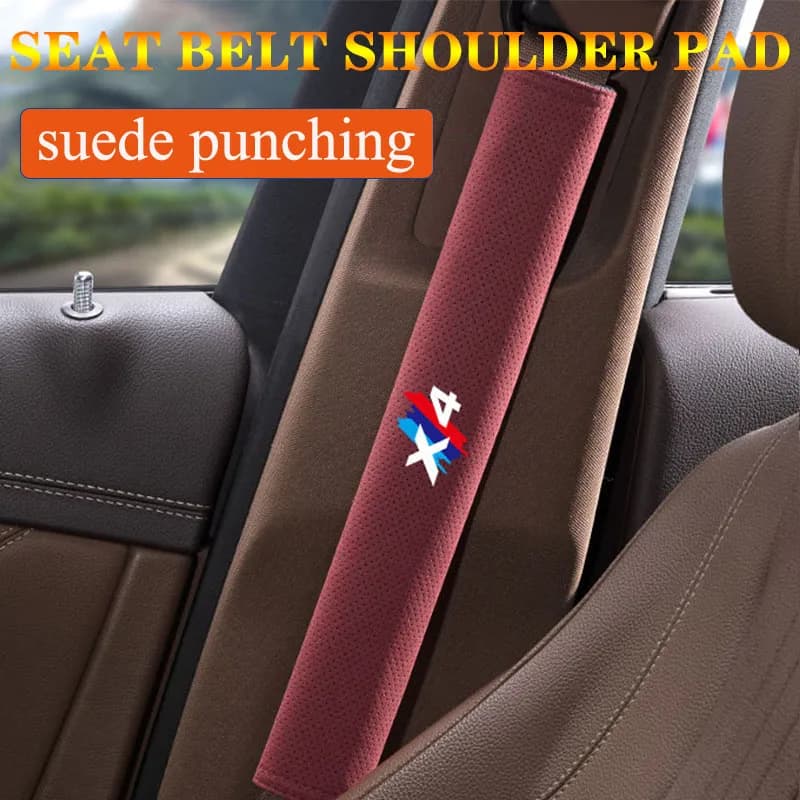 1 pcs safety belt for auto shoulder strap in breathable suede suitable for auto parts BMW X4