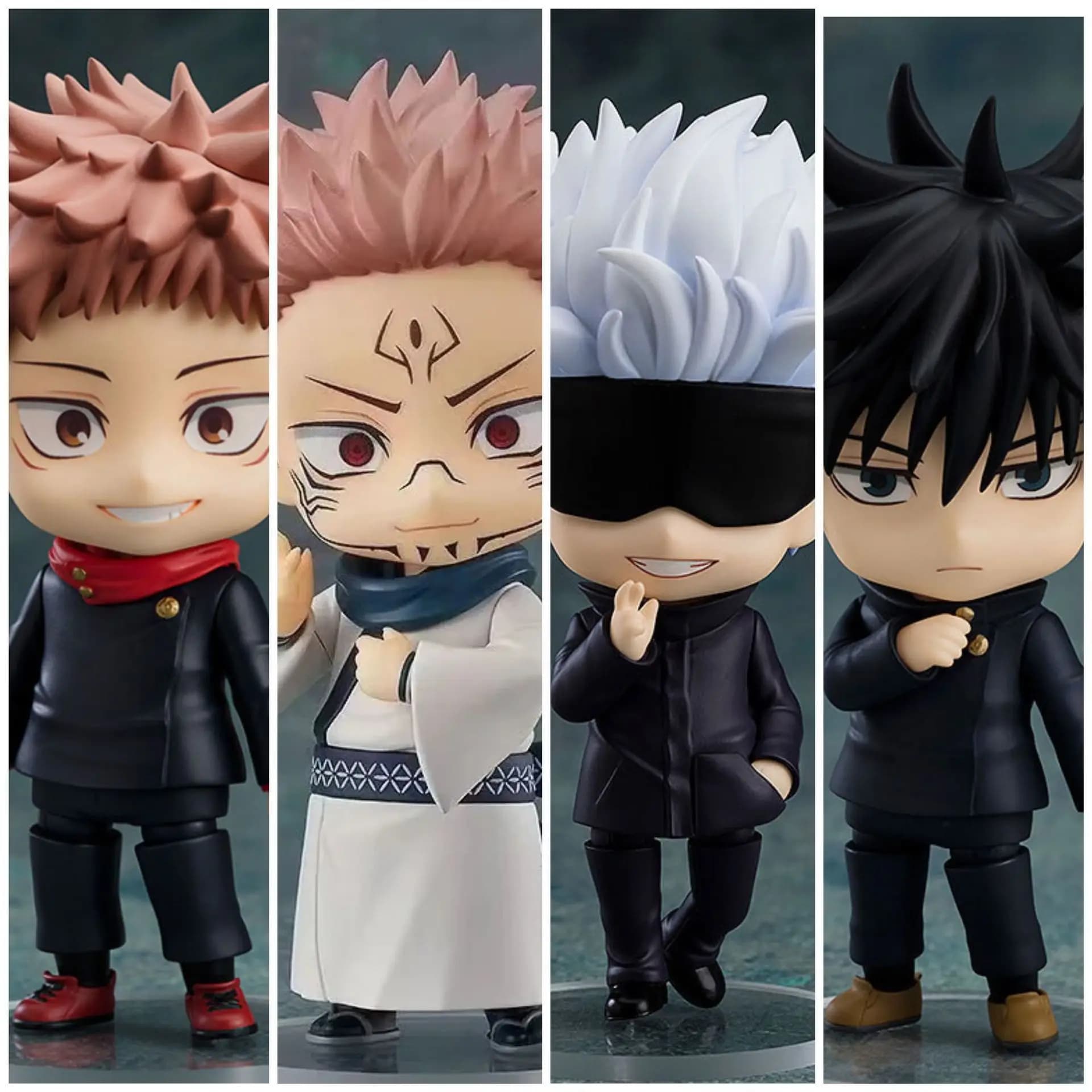 Action Figure in Versione Q di Jujutsu Kaisen: Itadori Yuji, Gojo Satoru, Ryomen Sukuna, Fushiguro Megumi, Decorazione da Scrivania