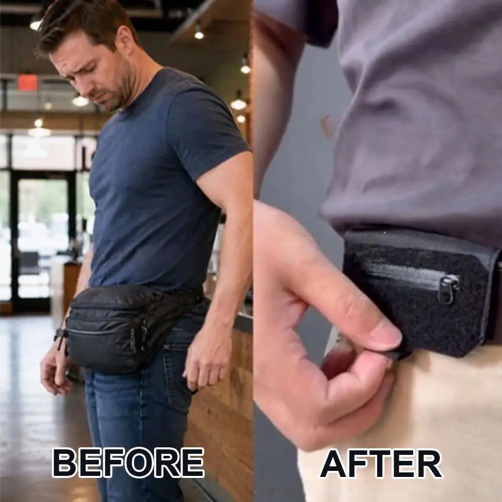 Hidden Compartment Travel Waist Belt Wallet Anti-Theft Slim Money Pouch for Passport Cash Cards Storage Gift