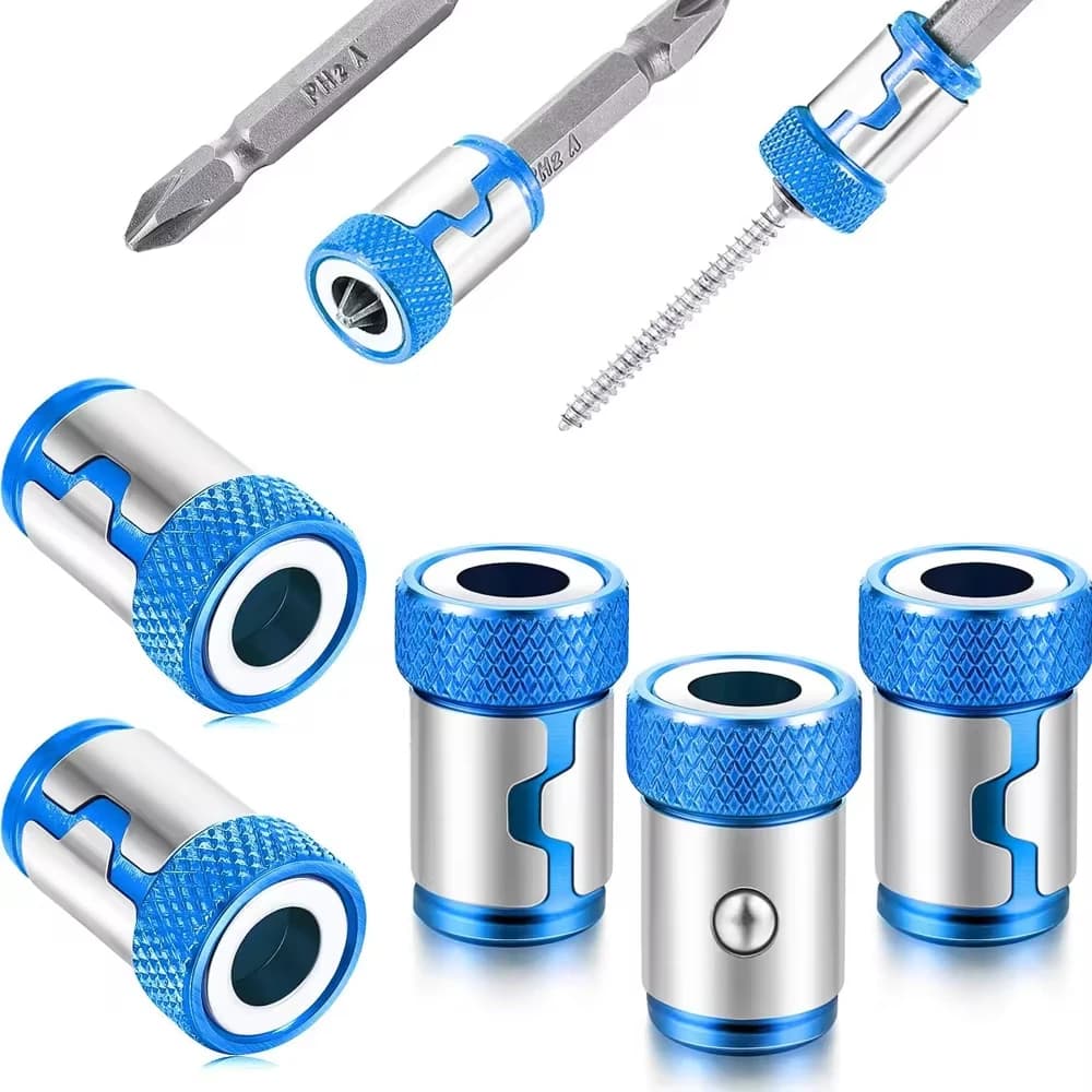 1 pc Magnetic Screw Rings Magnetized ring screwdriver tips for 1/4 inch screwdriver tips 6.35 mm Electric screwdriver tips