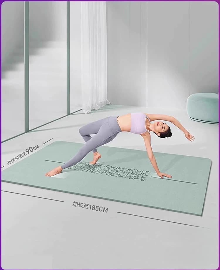 Yoga mat for domestic use, jump rope, shock absorption, fitness, soundproofing, anti-slip, specific for women