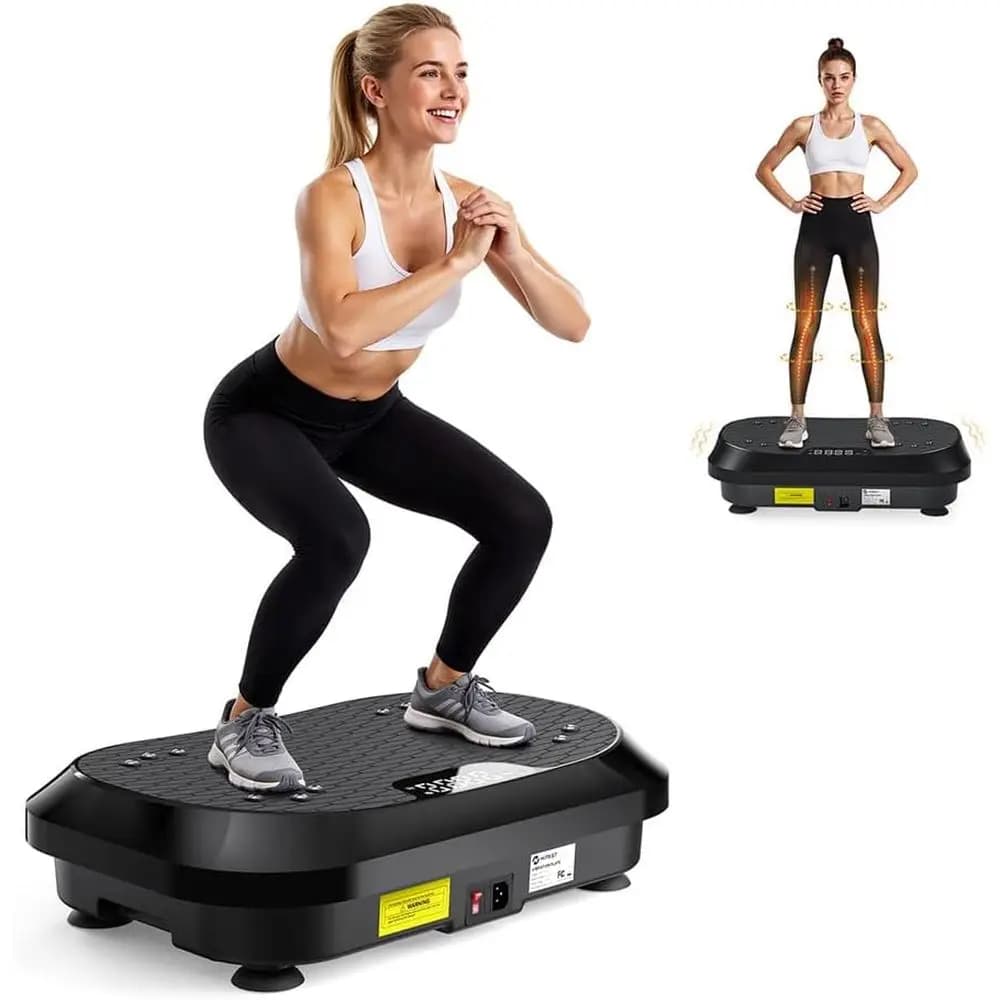 Vibration platform for exercises, vibrating platform or for lymphatic drainage, 200W engine weight loss, vibrating platform with 120 adjustment levels.