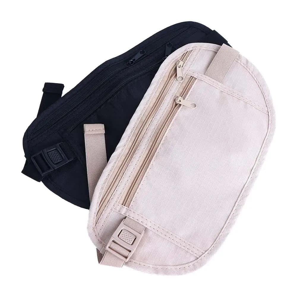 Hidden Money Passport Wallet Pouch Invisible Farbic Waist Pouch Belt Bag Sport Pouch Travel Waist Packs