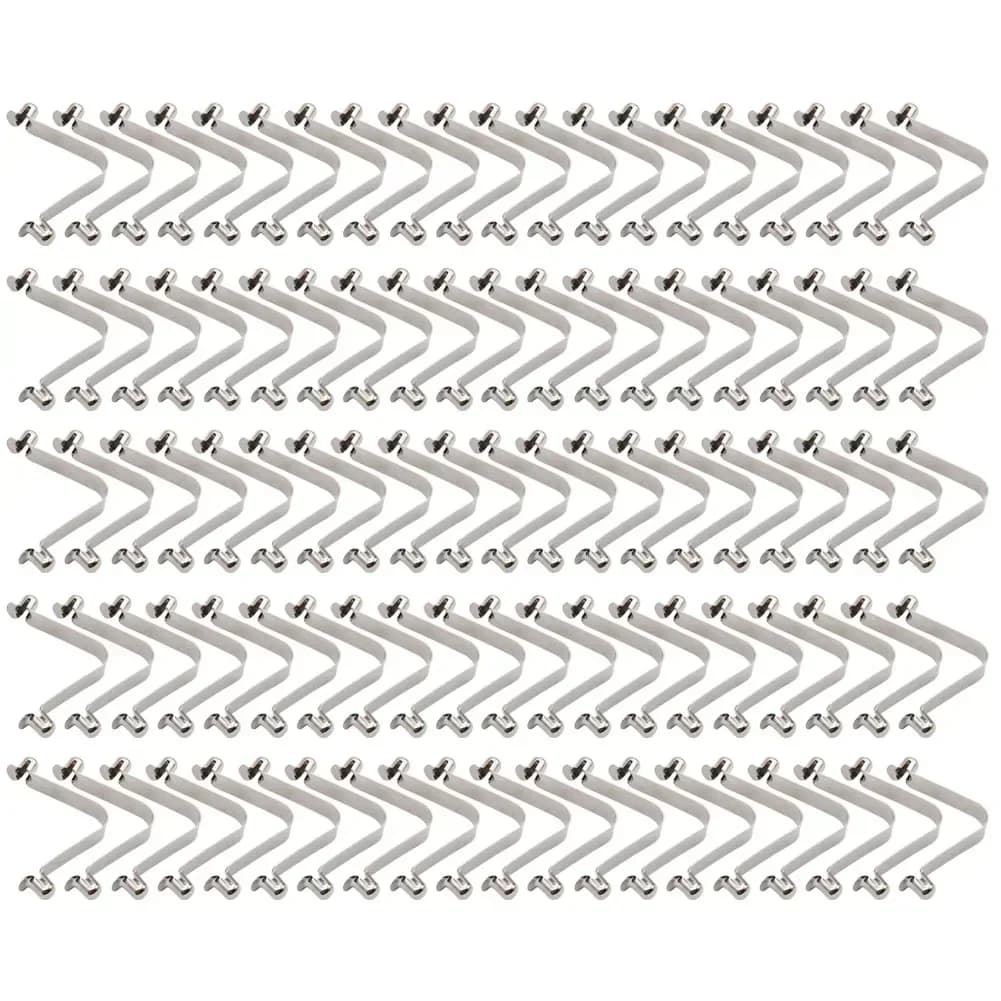 100 pz Molla Clip di Bloccaggio Tubo Spille Push Clip a forma di V Doppio Perlina Molla Per Tenda Palo Kayak Paddle 8mm Molla Clip accessori