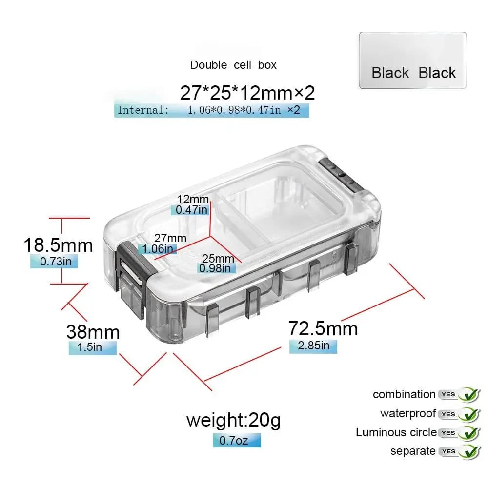 2023 Fishing Instruments Hook Esca Storage Box Containers for waterproof fishing equipment Case for organizer Fishing equipment