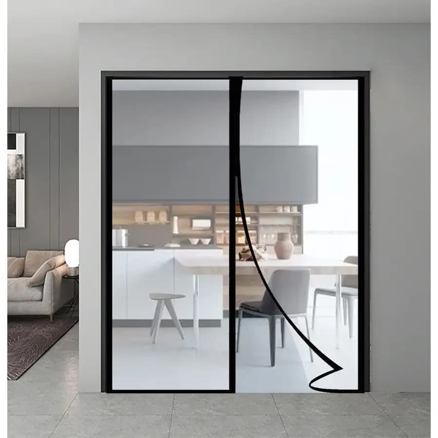 Door Insulation Tent, Thermal Magnetic Mosquito Net for Door, Magnetic Screen for Privacy in Free Hands for Kitchen