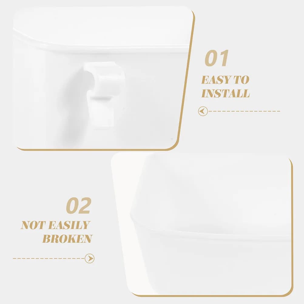 Set di 4 Ciotole Sospese Resistenti per Cani, Gatti, Conigli e Polli, Porta Cibo e Acqua per Gabbia, Portatile e Resistente all'Usura