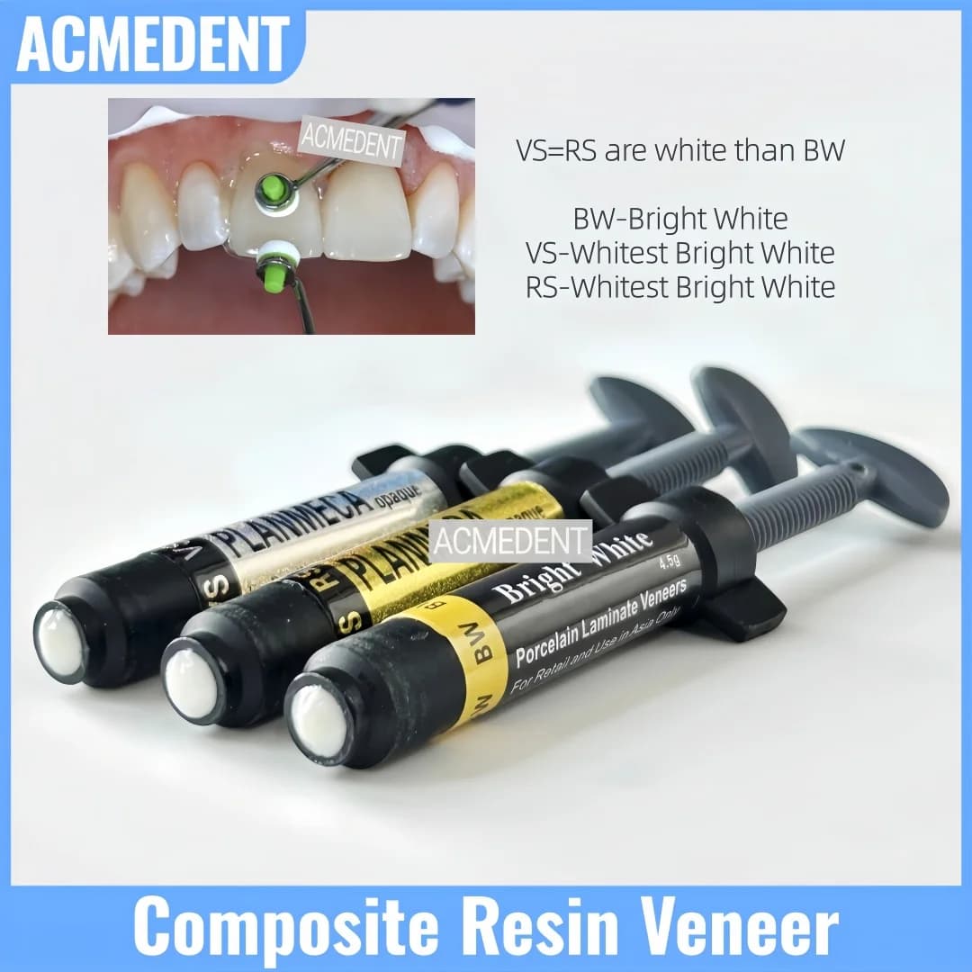4.5g Dentale Composite Resin Veneer Light Cure White Brilliant Ester Hybrid Tooth Whitening Restoration Tool VS/RS/BW