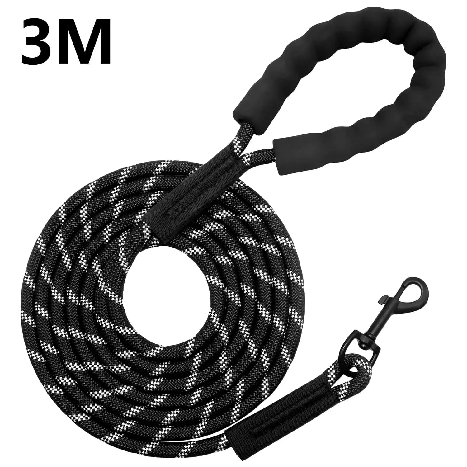 3M Reflective Dog Leash Long Rope Training Lead Soft Handle for Small Medium Large Dogs Walking
