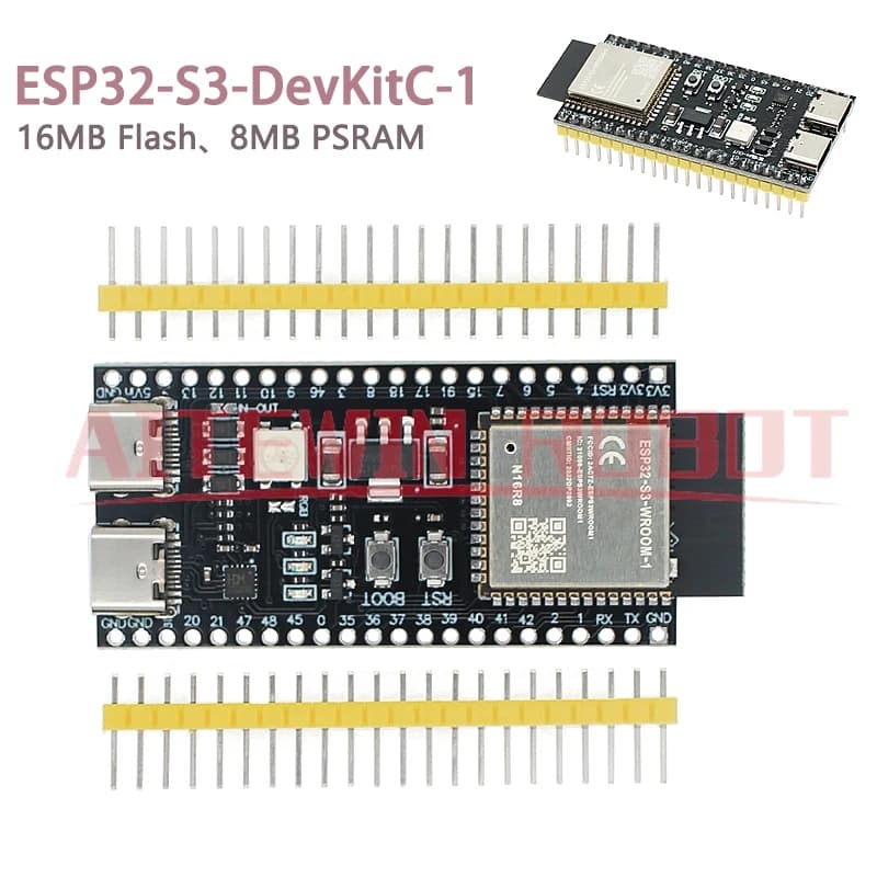 ESP32-S3 development card 2.4G Wifi module for Arduino ESP IDF ESP32-S3-WROOM-1 N16R8 44Pin Type-C 16MB Flash 8M PSRAM ESP32 S3