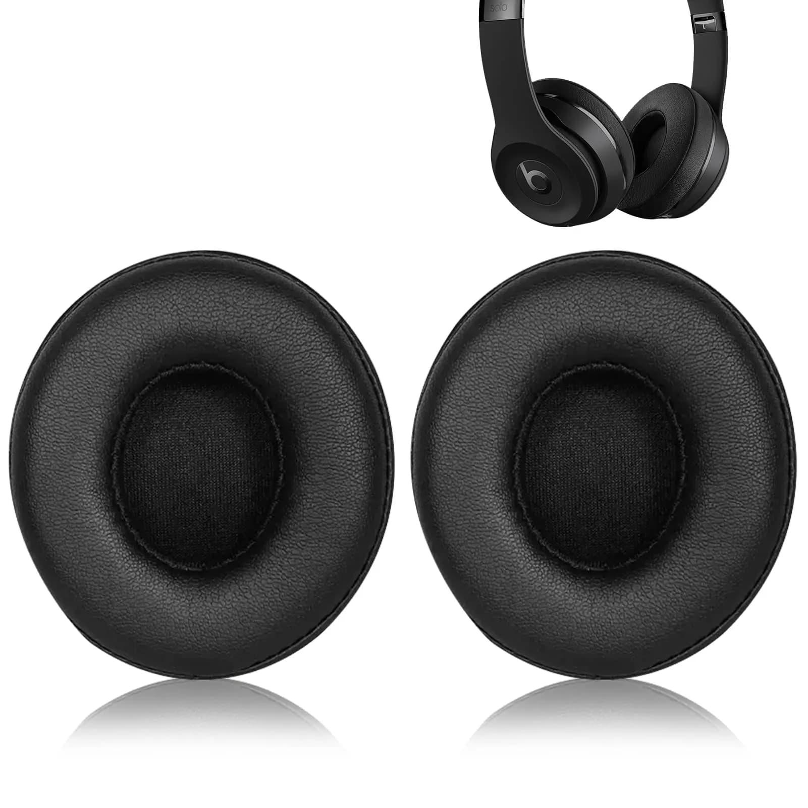 Cuscini per auricolari solo2/solo3 in pelle di agnello, cuscinetti per le orecchie di ricambio per Beats Solo 2 e 3 cuffie Bluetooth senza fili in pelle di pecora