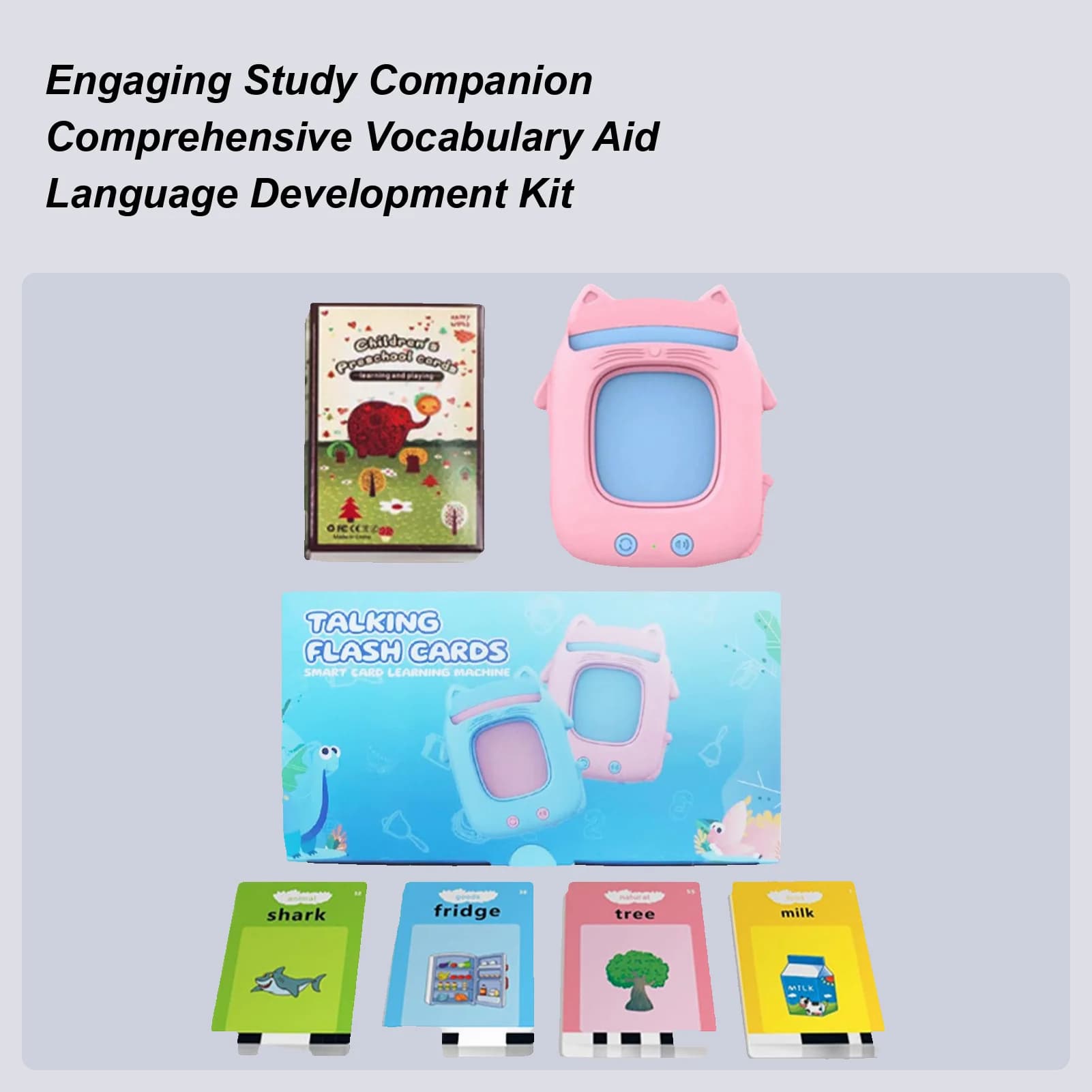 Schede parlanti per bambini che imparano Schede flash parlanti con 224 parole visive Giochi sensoriali fonetici per bambini in età prescolare