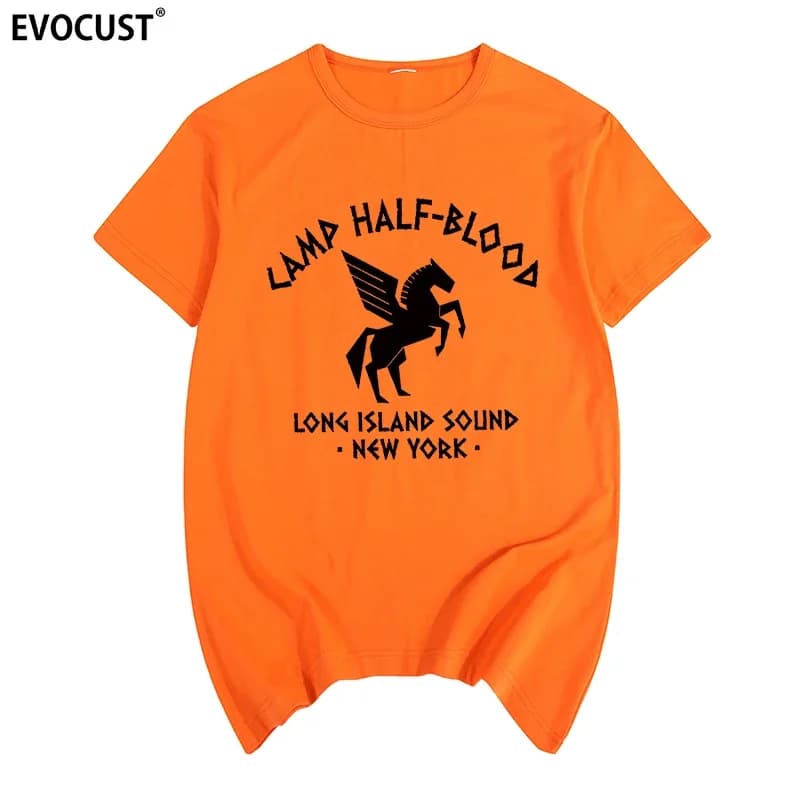 Camp Half Blood Long Island Sound NY bradley Jackson Vintage T-shirt Halloween Costume Unisex Cotton Men T shirt New women TEE