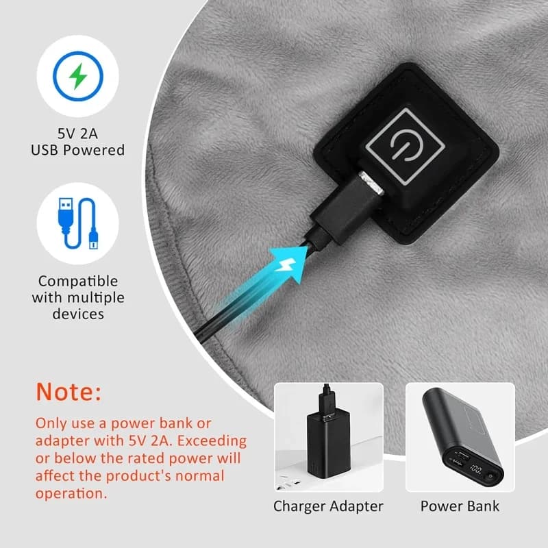 Electric Shoulder Heating Pad Hot Compress Warming Blanket Heating Neck Wrap Mat 3 Level Temperature Controller Winter Warmer