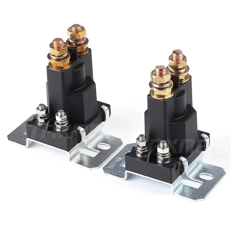 500A Auto Avviamento Solenoide Relè Auto 12V 24V Terminale Auto Avviamento Interruttore di Alimentazione Doppia Batteria Isolatore Auto Start Contattore