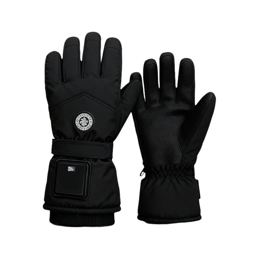 Windproof Electric Heated Gloves Thickening And Velvet Cold-Proof Heating Thermal Mitten Adjustable Touch Screen
