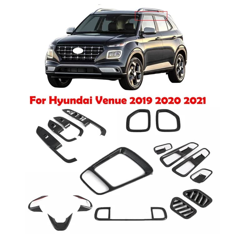 LHD Per Hyundai Venue 2019 2020 2021 2022 ABS Accessori Interni Coprivolante Gear Shift Copertura Aria Condizionata Copertura
