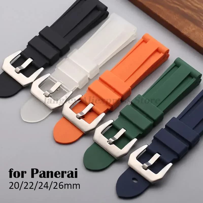 Rubber Strap 20mm 22mm 24mm 26mm for Strap Silicone Strap for Women's Omega Sports Strap Replacement Wristband