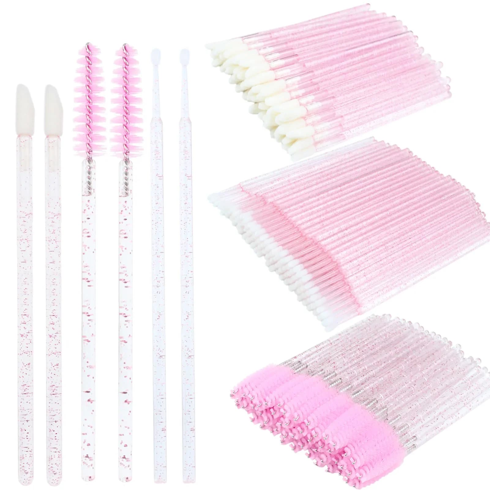 200 pcs Brushes Use And Drop Set Mascara Bacchette Brushes for Microbrush Labbra Microbrush Applicator Eyebrow Extension Tampone Tools