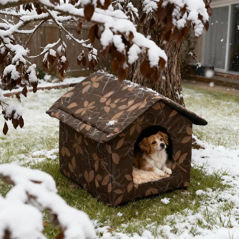 Waterproof Outdoor Pet House Thickened Cat Nest Tent Cat Bed Kennel Pet Travel Cabin Nest Carrier Pet Portable Supplies Ten F6T7