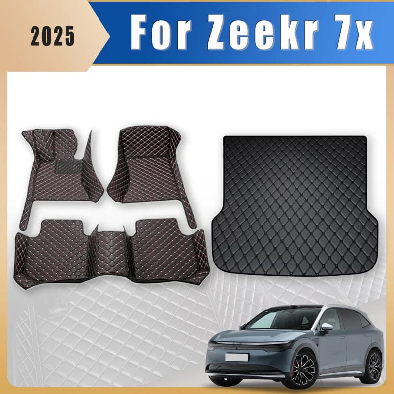 Tappetini per auto Tappeti per bagagliaio per Zeekr 7x 2025 Tappeti per piedi Accessori per auto Prodotti interni Coperture Parti Automobili impermeabili