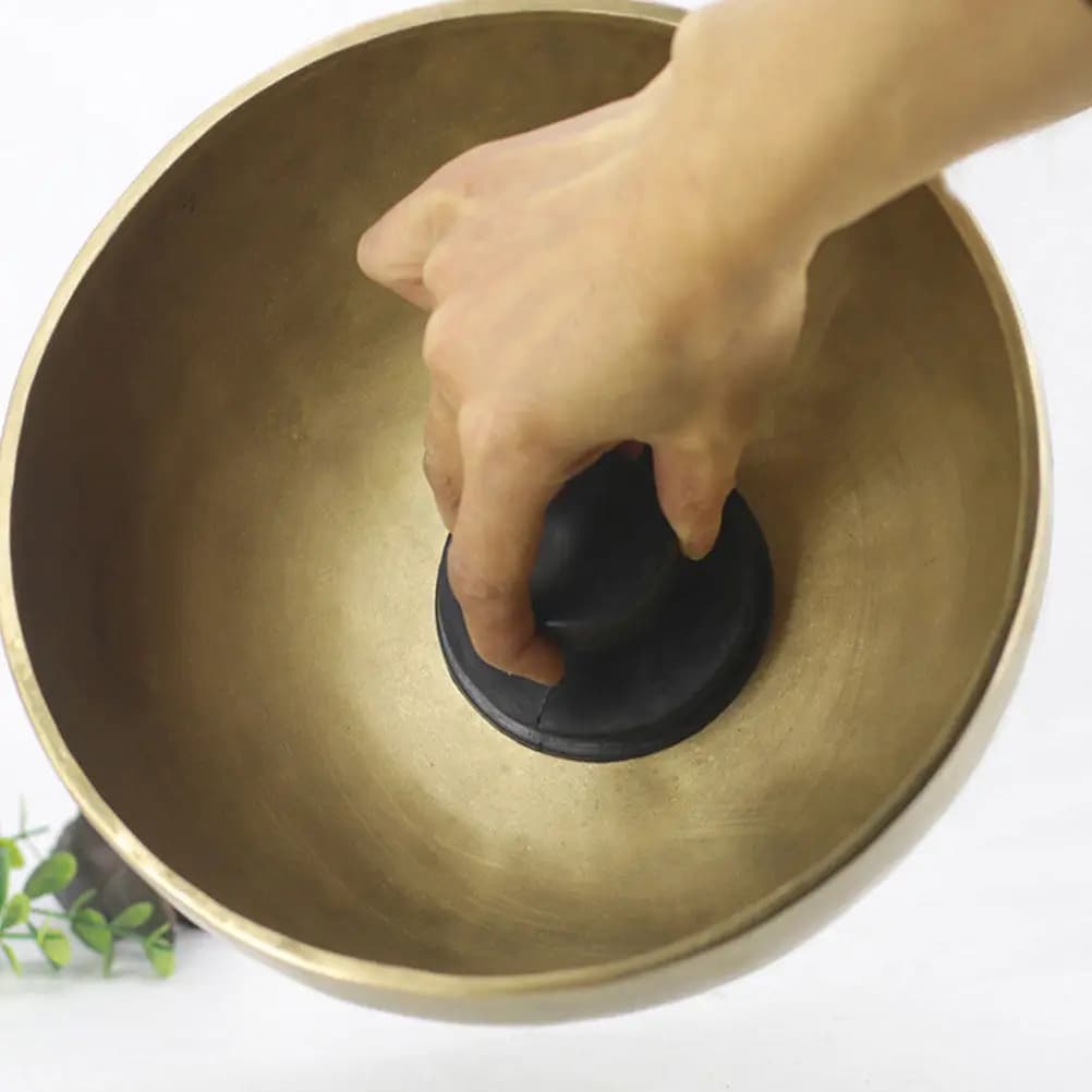 5Pcs High-Grade Rubber Suction Handle Singing Bowl Lifter Wear-Resistant Non-Deformable Bowl Lifting Tool Sound Therapy