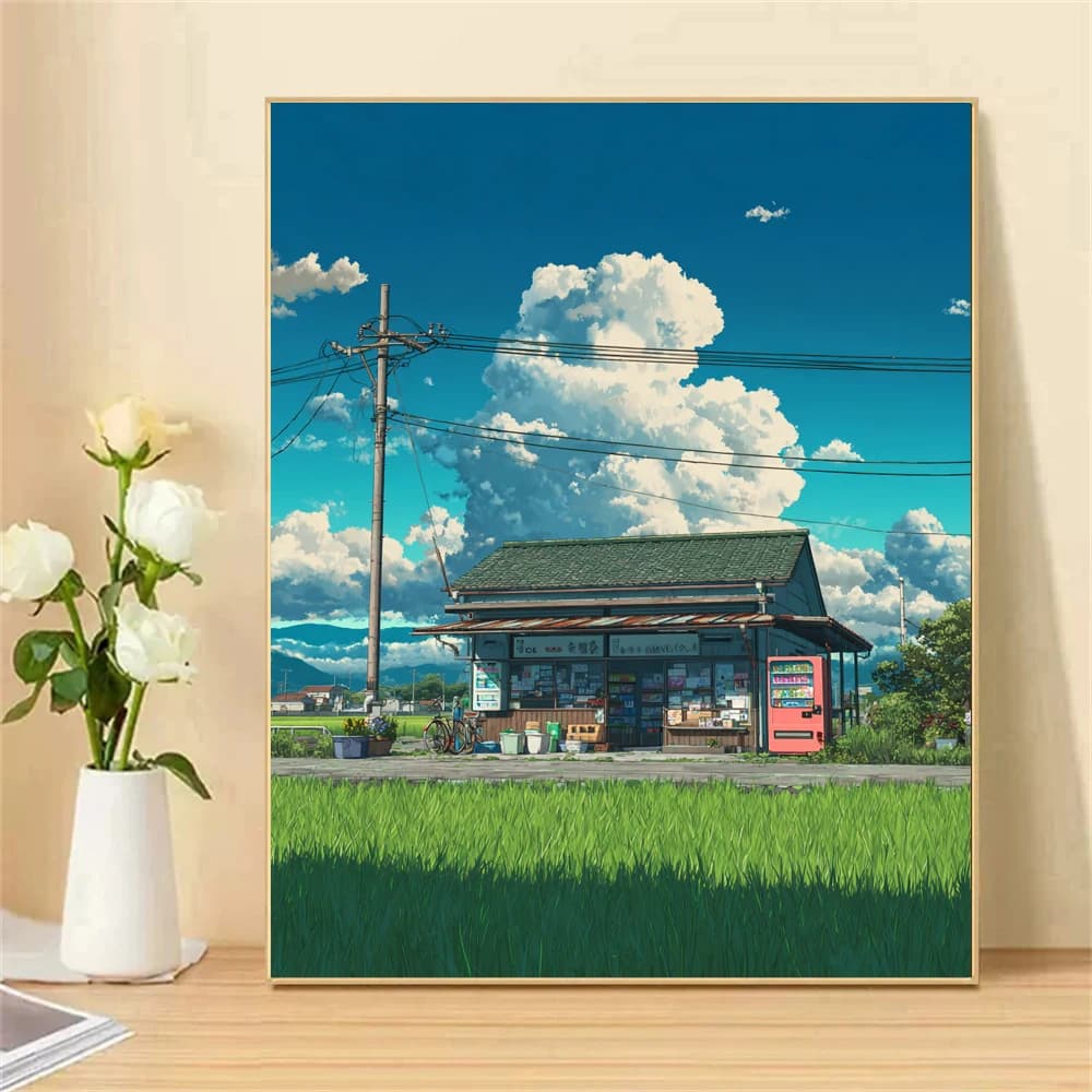Paint by Numbers For Adult Kit Cloud Shop Dropshipping acrylic Oil Painting Canvas by Number Home Decor