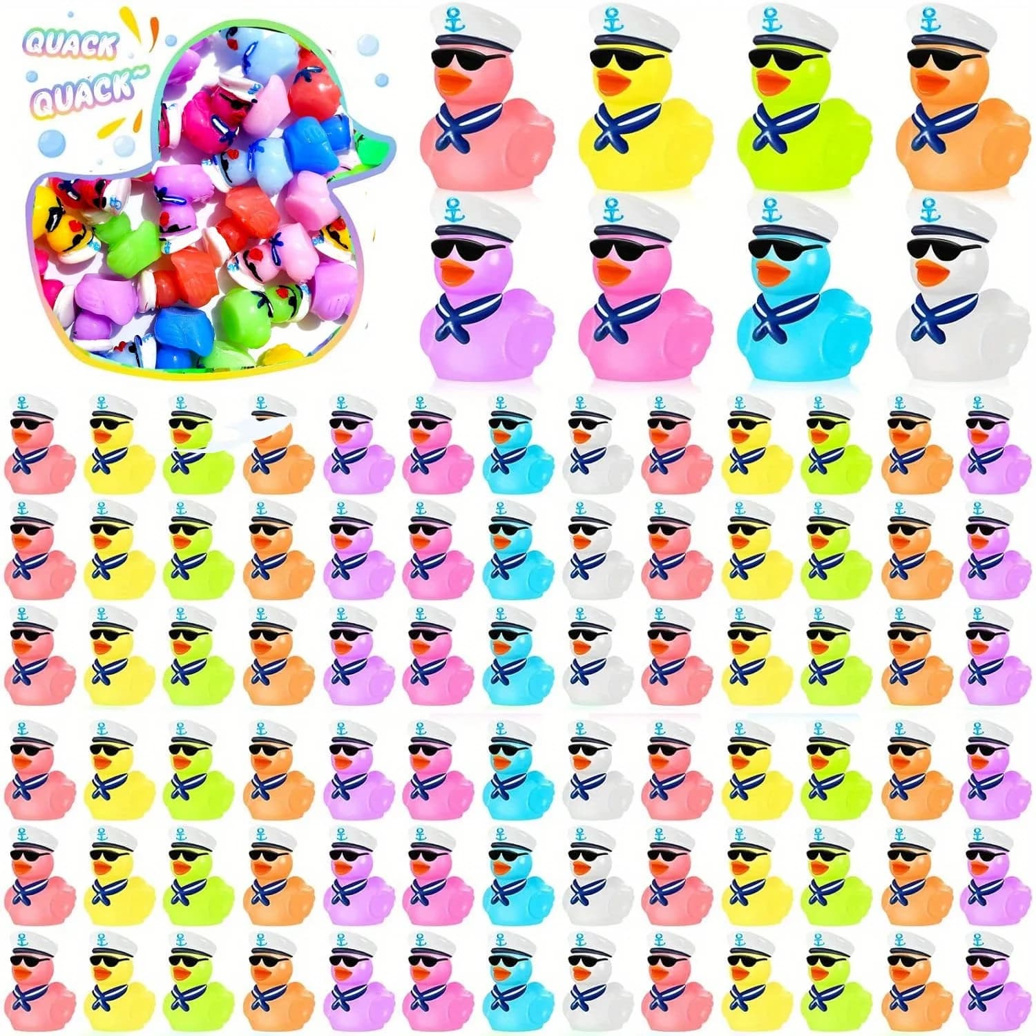 30-piece resin cruising duck with small anatra sunglasses for sailing boat suitable for home garden toy micro landscaped
