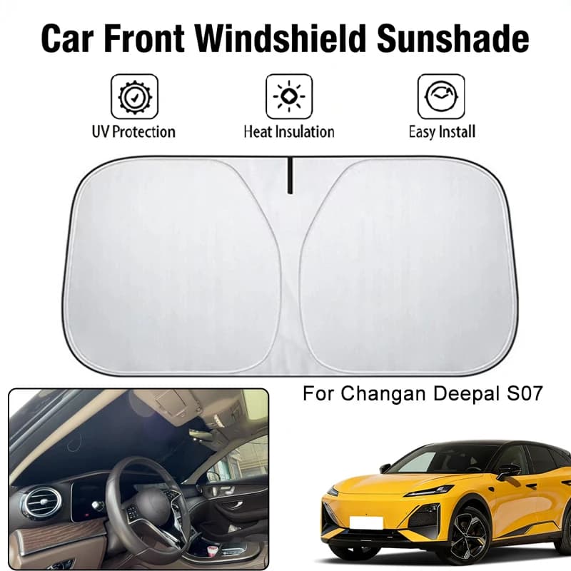 Parasole per Parabrezza Anteriore Auto per Changan Deepal S07, Protezione UV e Isolamento Termico, Accessori per Interni Auto