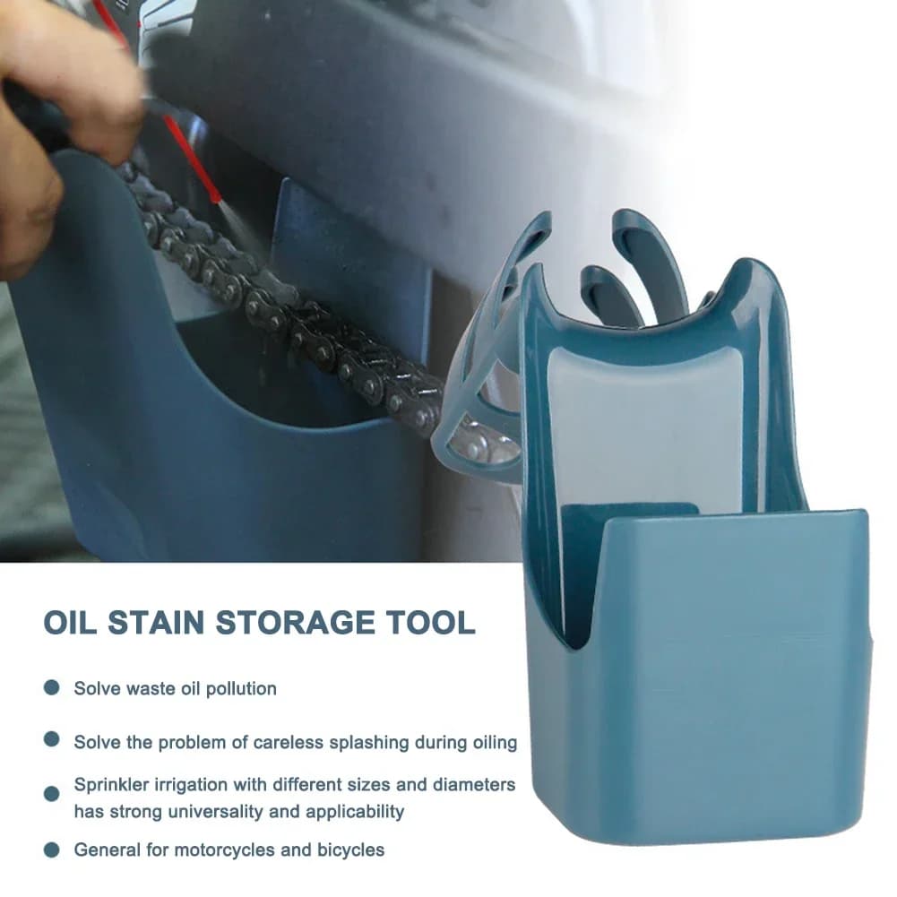 Set of oil spray tools for motorcycle and bicycle, tool box for oil stains conservation, chain cleaning agent