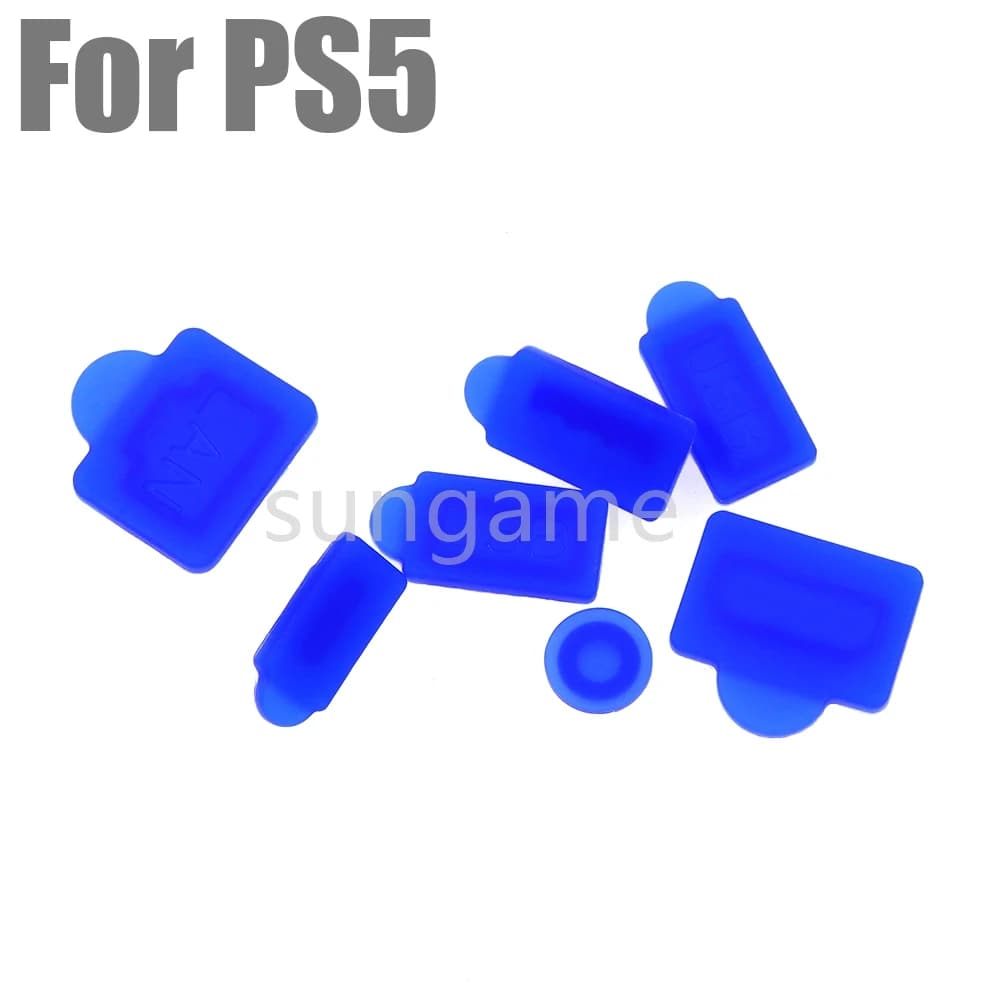1 set di tappi antipolvere in silicone per accessori PS5 Copertura antipolvere USB Console di gioco antipolvere