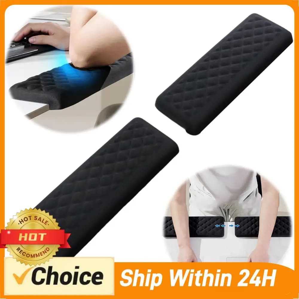 2 Pezzi Cuscini Ergonomici a Gomito a L per Scrivania, Supporto in Memory Foam per Gomito, Ideali per Gaming, Ufficio, Computer, Pittura