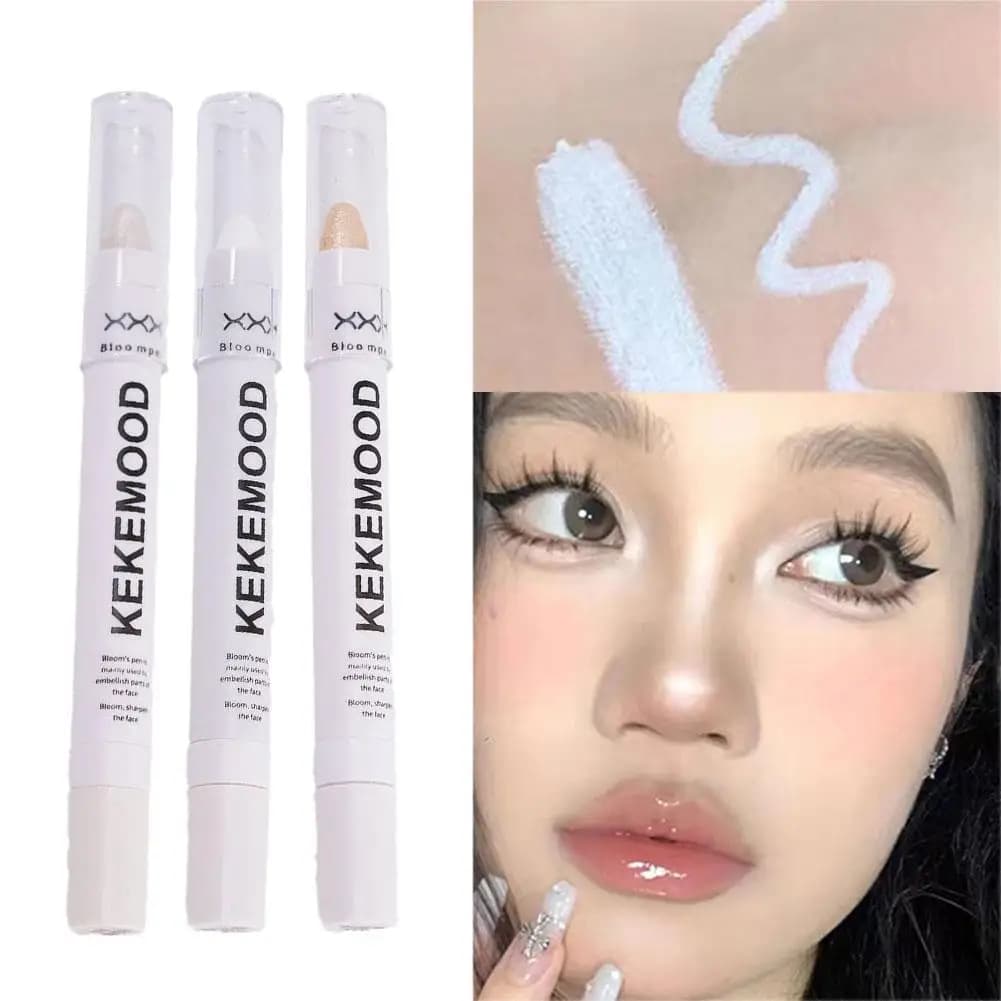 Matita per ombretto, evidenziatore, penna per trucco, mantiene il trucco a lunga durata, impermeabile e non lascia macchie, trucco occhi opaco, contorno occhi