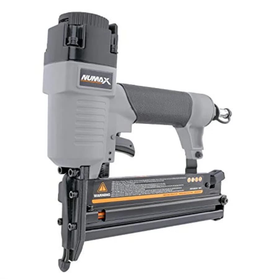 Chiodatrice pneumatica 2-in-1 calibro 18 e graffettatrice a corona stretta, strumento leggero per finiture, battiscopa e rivestimenti di mobili