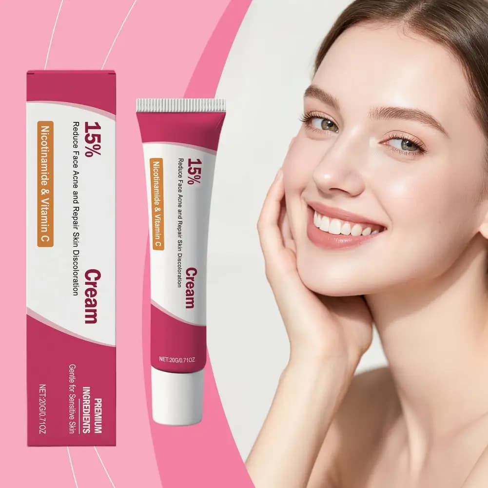 Crema lenitiva per il trattamento dell'acne, crema alle erbe con acido alicilico e crema per segni, rimozione della cura dei brufoli Acne lenitiva per la pelle Acne viso W7P4