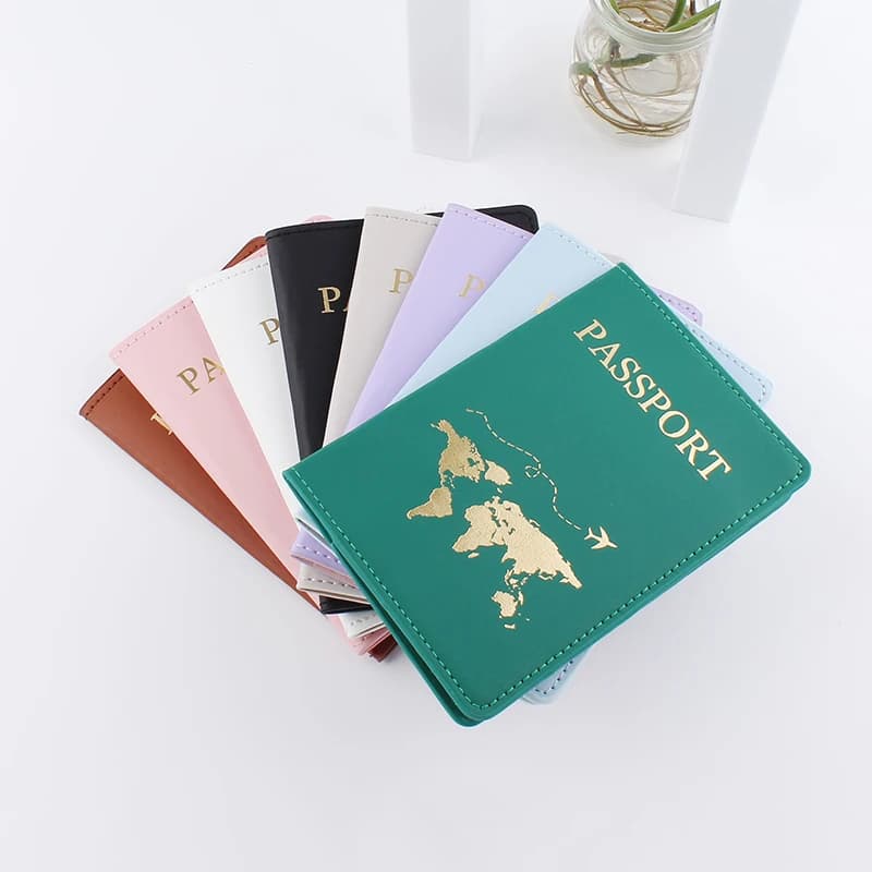 Dropshipping Mappa Coppia Passaporto Copertina Lettera Stampa Donna Uomo Viaggio Porta carte di nozze Borse piccole Custodia da viaggio rosa nero blu