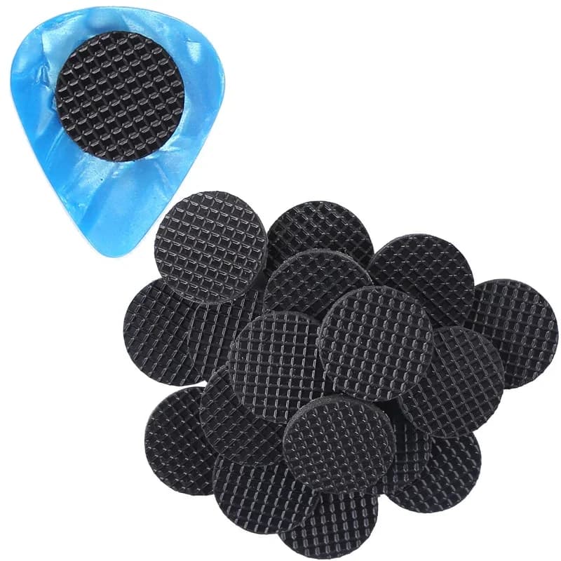 20 impugnature per plettri per chitarra Impugnatura antiscivolo con 20 plettri per chitarra da 0,46 mm, senza palette
