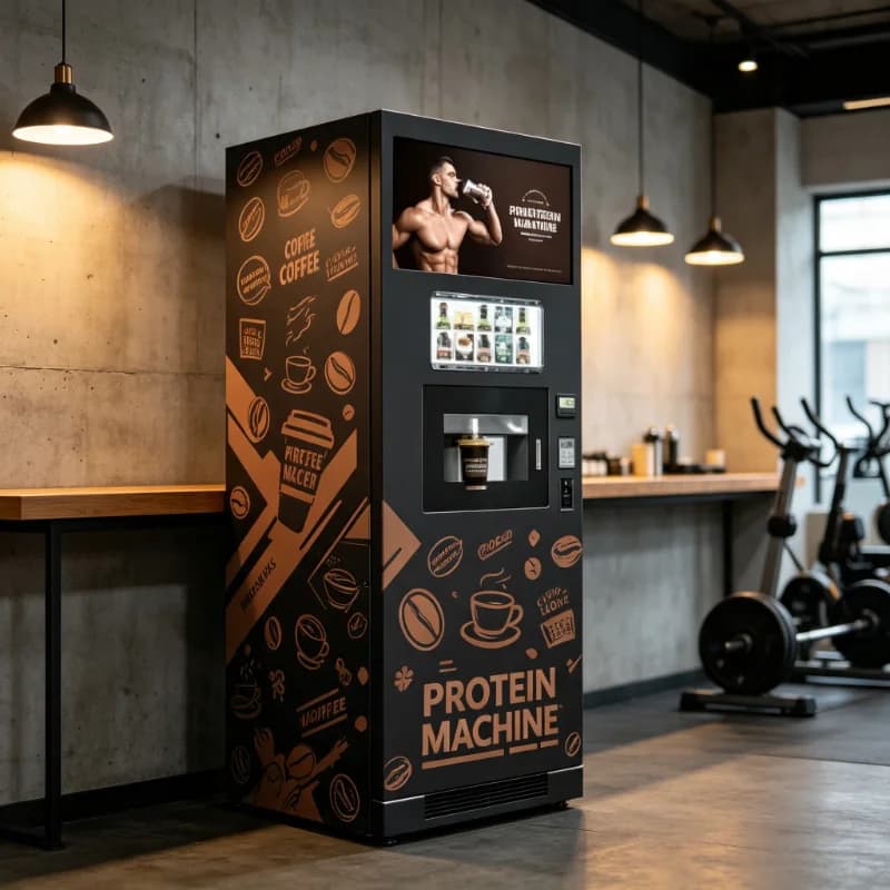 Customized Powder Protein Shake Vending Machine Commercial Instant Coffee Beverage Dispenser For Gym Fitness Center Use