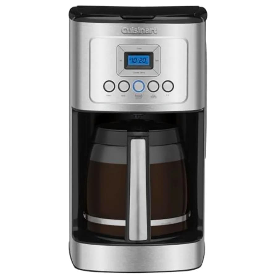 14-Cup Coffee Maker, Programmable PerfecTemp Glass Carafe Coffee hine with 1-4 Cup Setting, Brew gth Control and Pause,,DCC-320