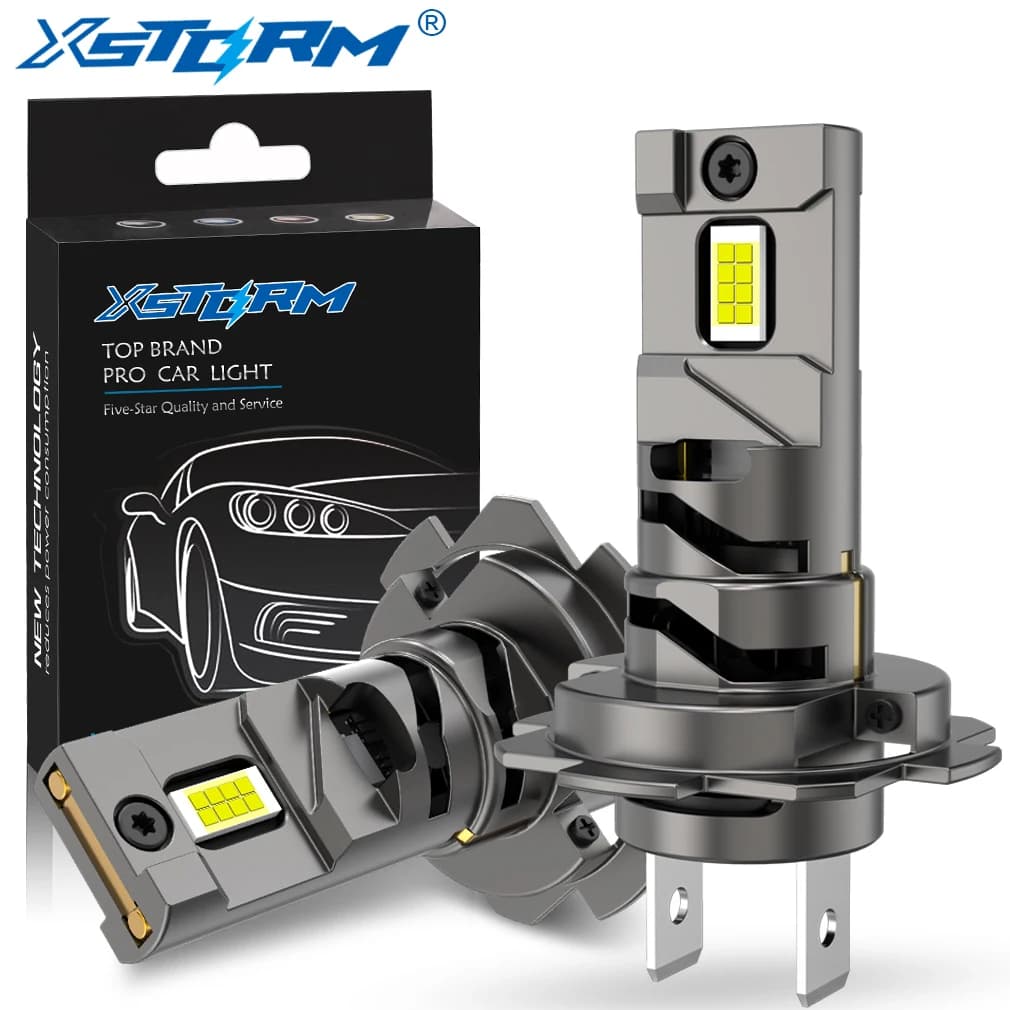 XSTORM H7 Lampadina per fari a LED Canbus 80W 30000LM Diodo automatico Kit fari per automobili 12V 6500K Bianco H7 Turbo Lampada fendinebbia per auto